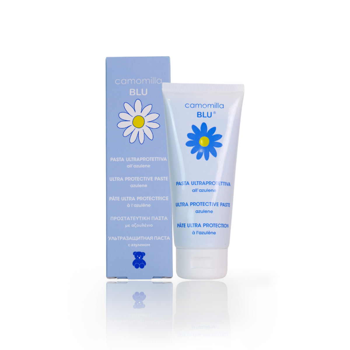 camomilla BLU PASTA ULTRAPROTETTIVA all’azulene 100ml - fronte