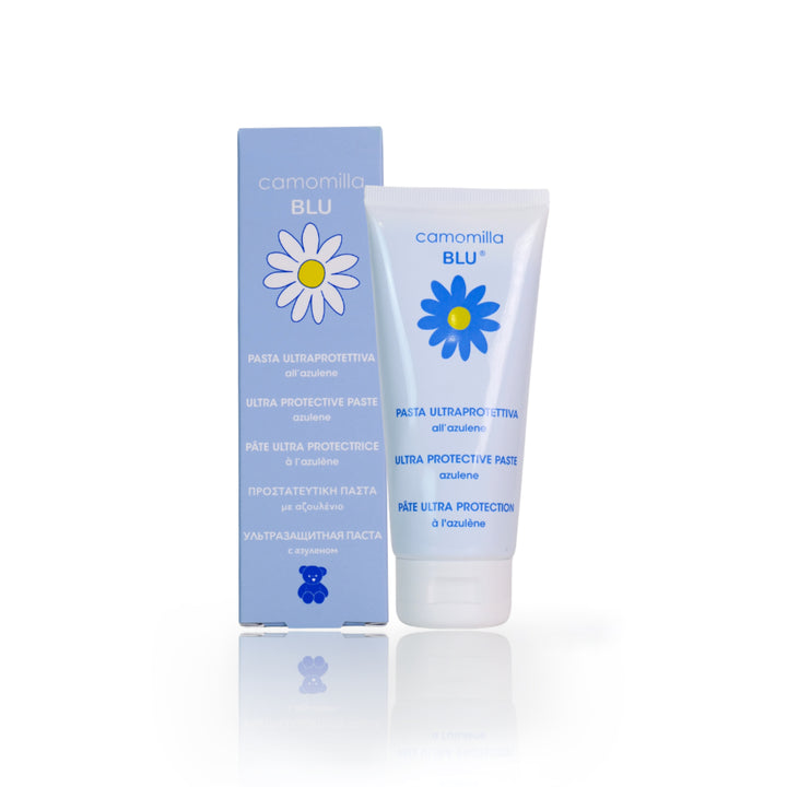 camomilla BLU PASTA ULTRAPROTETTIVA all’azulene 100ml - fronte