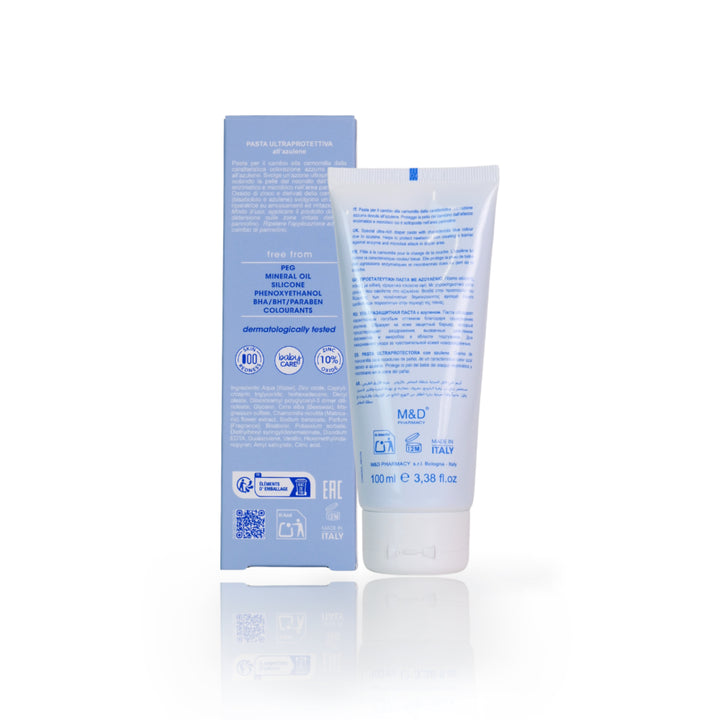 camomilla BLU PASTA ULTRAPROTETTIVA all’azulene 100ml - retro