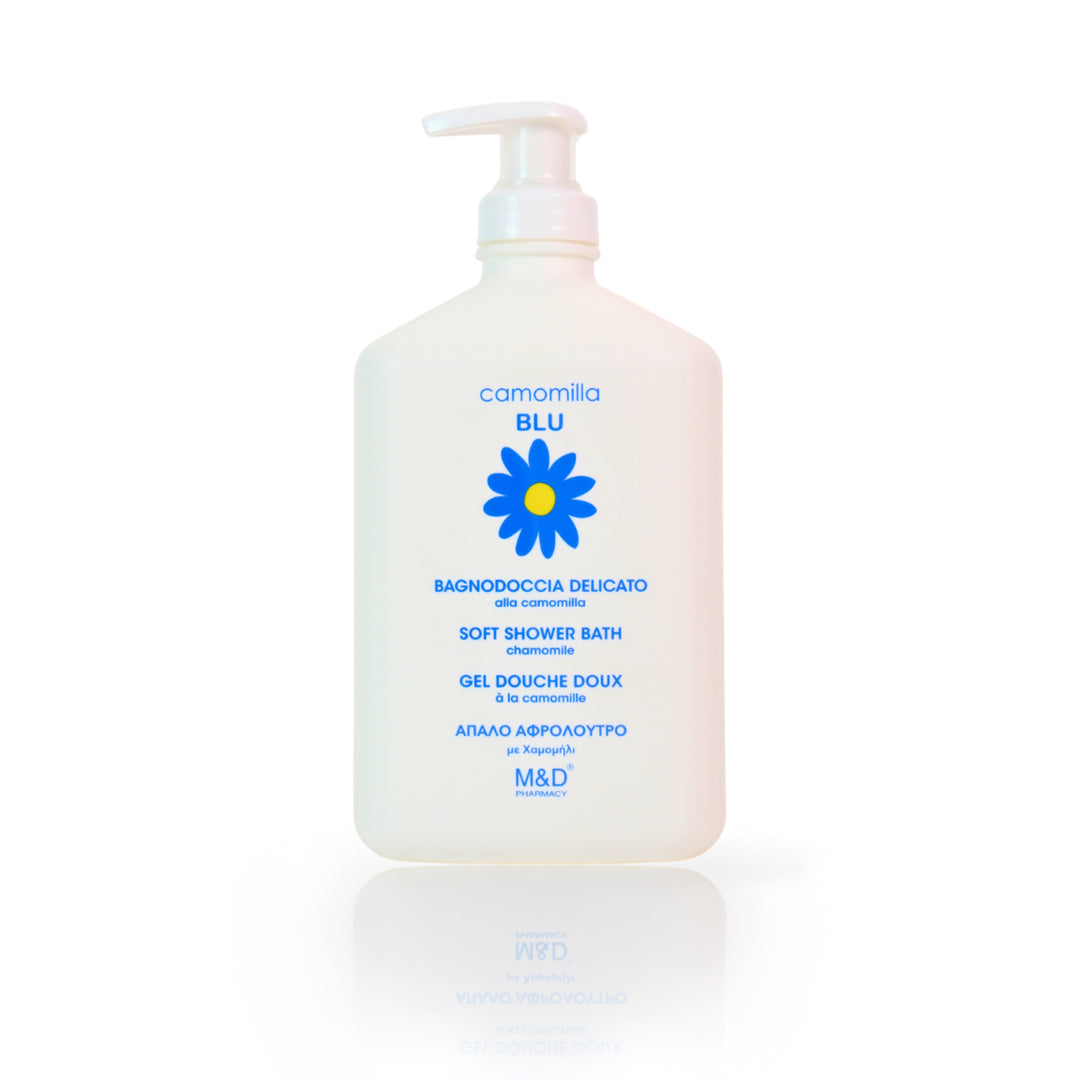 camomilla BLU BAGNODOCCIA DELICATO alla camomilla 500ml - fronte