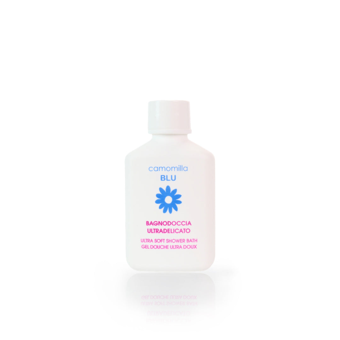 camomilla BLU BAGNODOCCIA ULTRADELICATO riso e camomilla 50ml - fronte