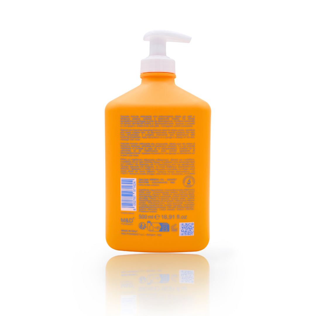 camomilla BLU OLIO DOCCIA pelli a tendenza atopica 500ml - retro