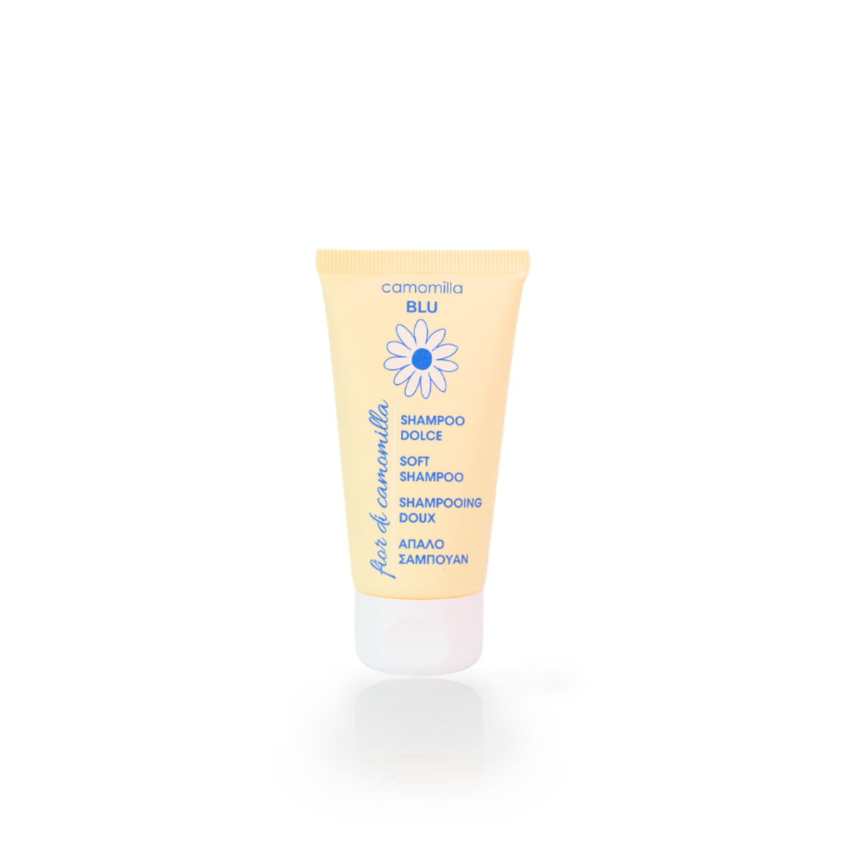 camomilla BLU FIOR DI CAMOMILLA shampoo dolce 50ml - fronte