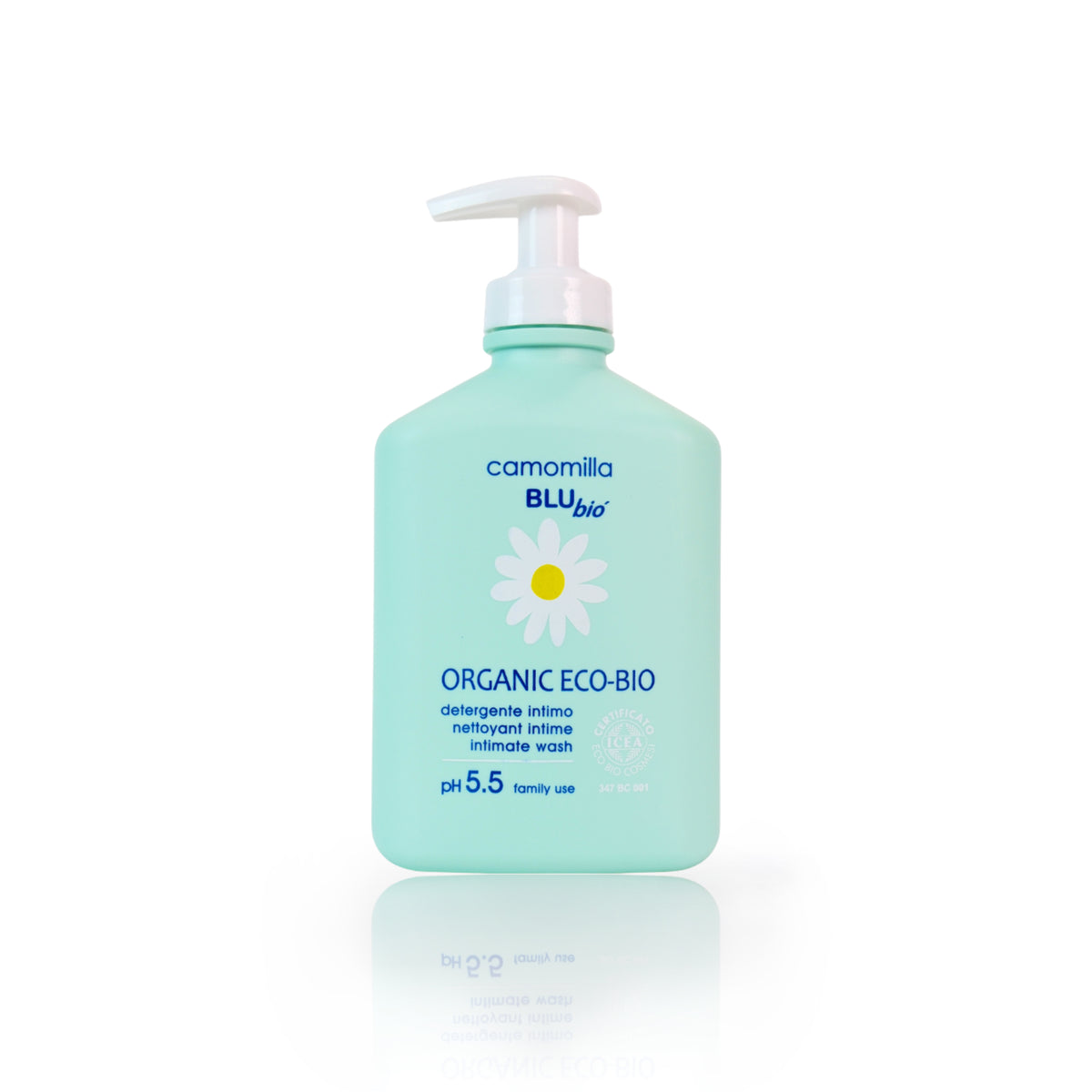 camomilla BLU ORGANIC ECO BIO detergente intimo 300ml - fronte