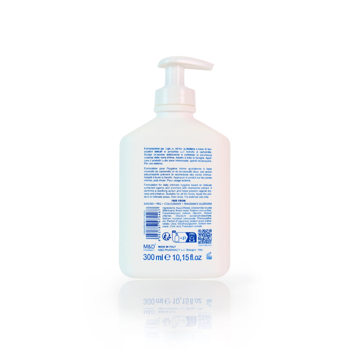 camomilla BLU DAILY USE detergente intimo 300ml - retro