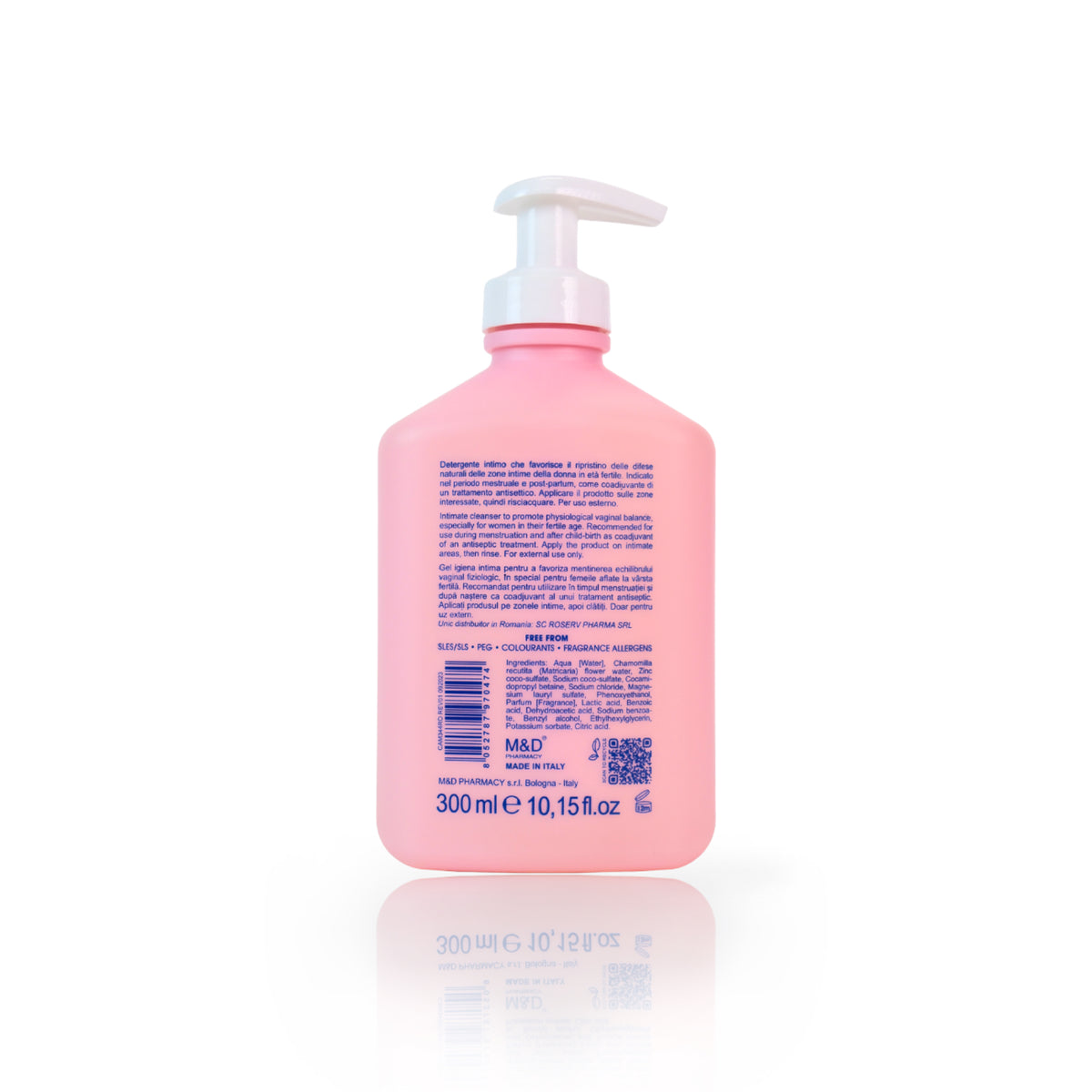 camomilla BLU ACTIVE detergente intimo 300ml - retro