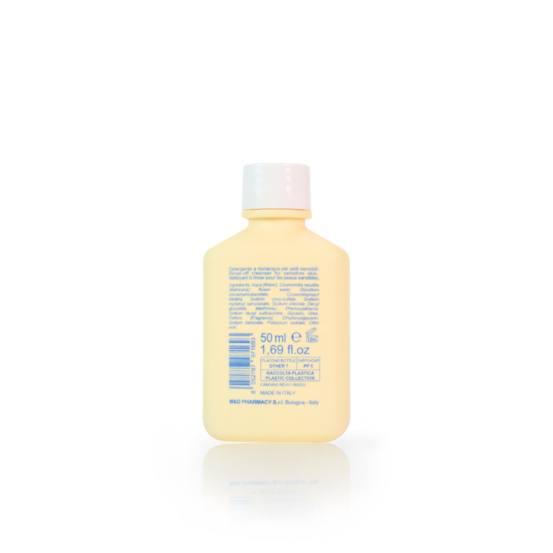 camomilla BLU FIOR DI CAMOMILLA detergente viso e corpo 50ml - retro