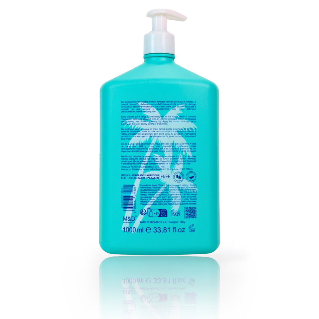 camomilla BLU OASIS gel doccia idratante 1L - retro