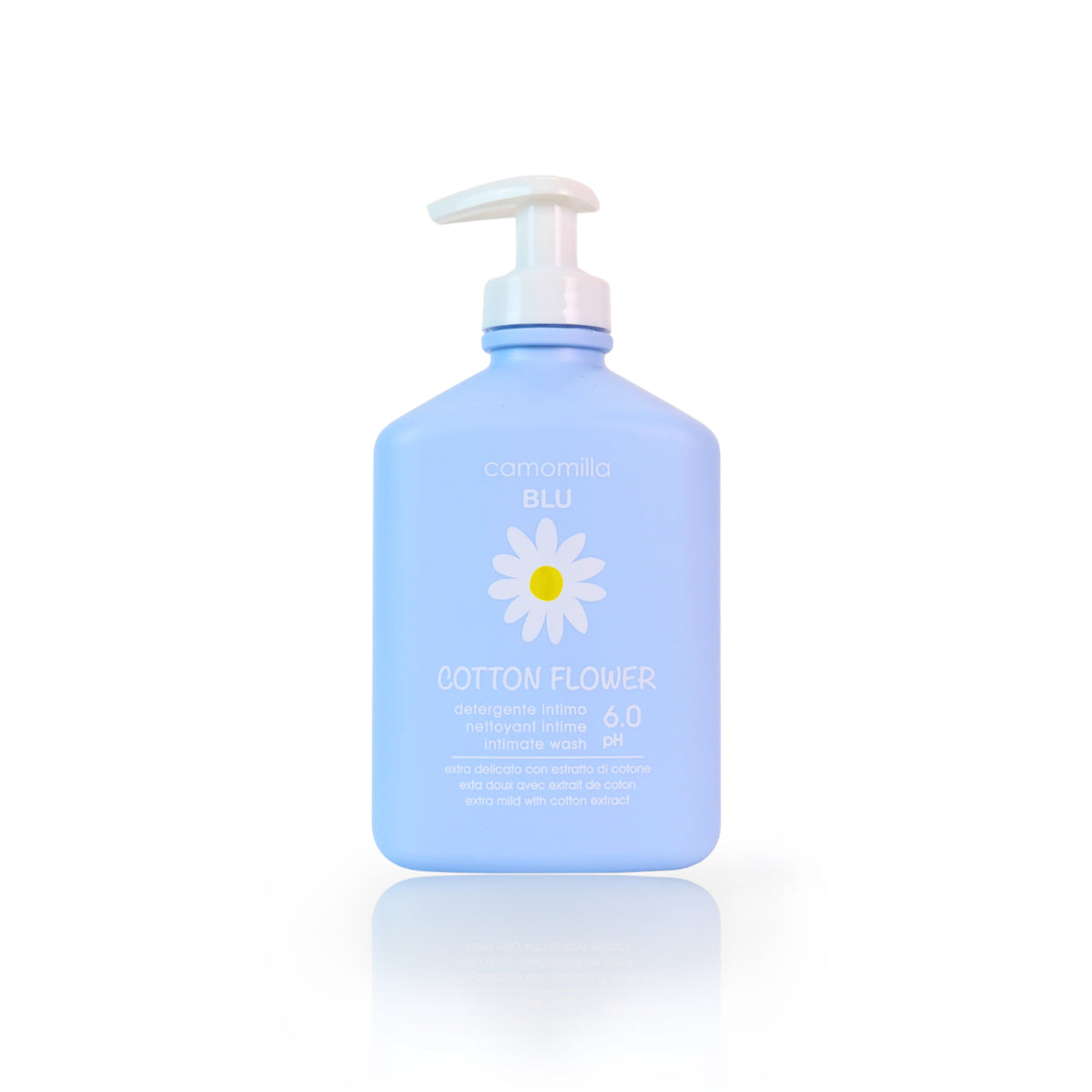 camomilla BLU COTTON FLOWER detergente intimo 300ml - fronte