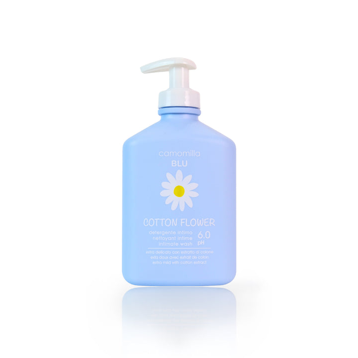 camomilla BLU COTTON FLOWER detergente intimo 300ml - fronte