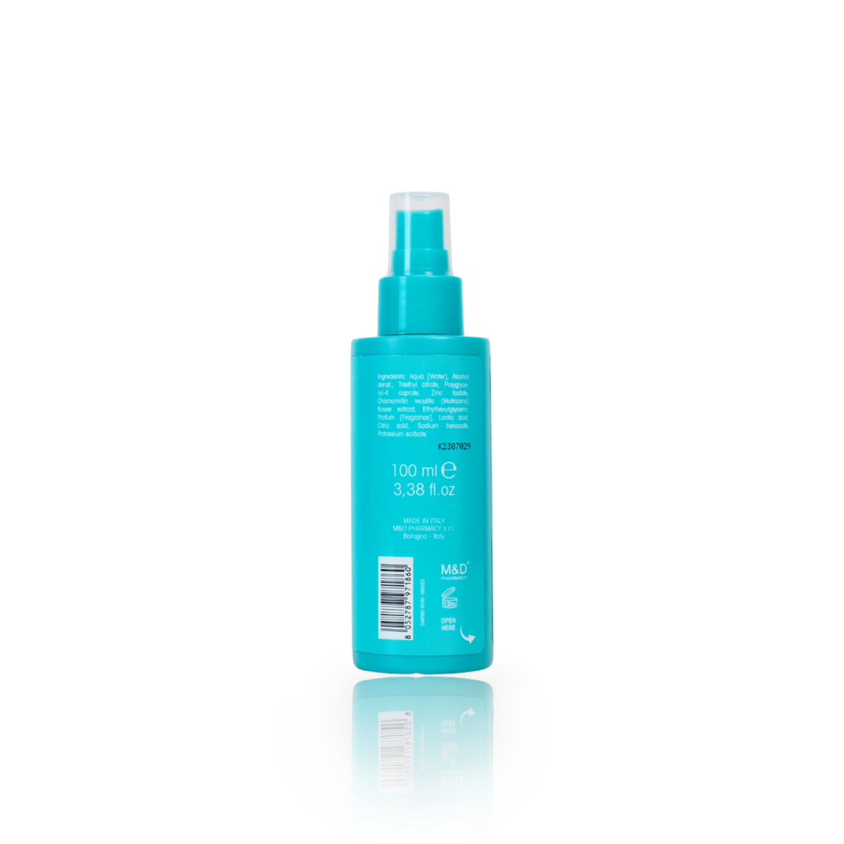 camomilla BLU DEO SPRAY effetto fresco anti odore 100ml - retro
