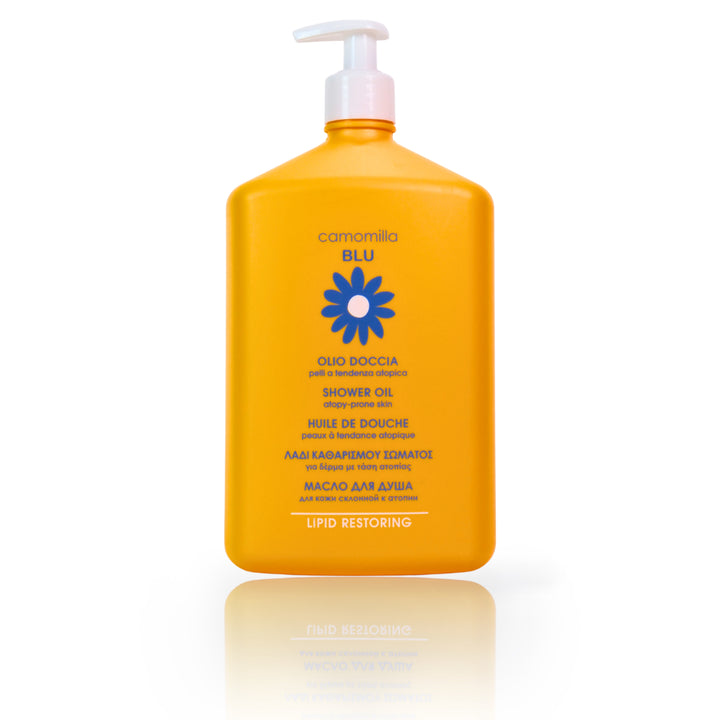 camomilla BLU OLIO DOCCIA pelli a tendenza atopica 1L - fronte