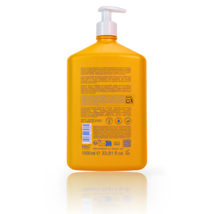 camomilla BLU OLIO DOCCIA pelli a tendenza atopica 1L - retro