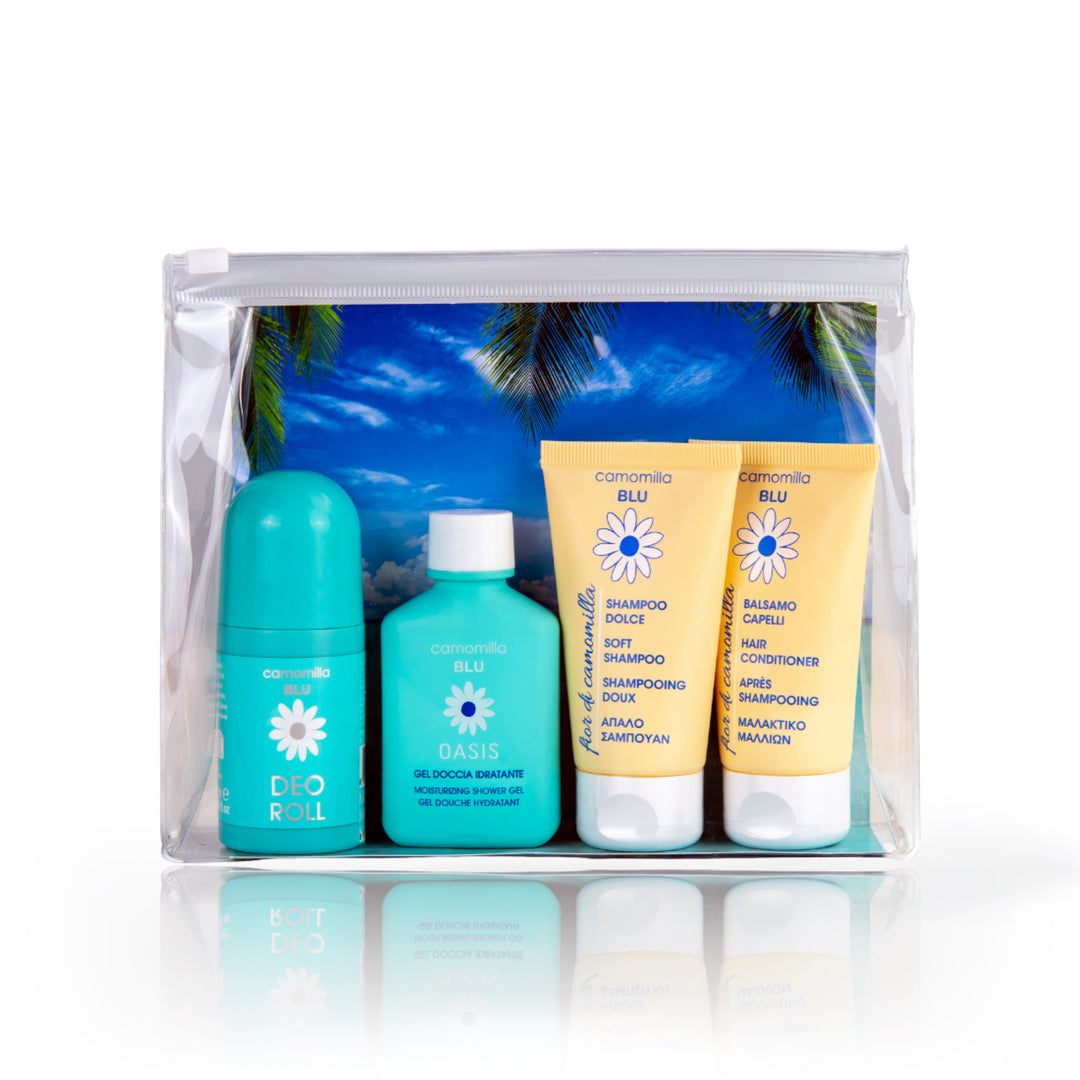 camomilla BLU SUMMER travel kit - pochette con i prodotti