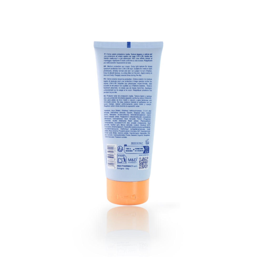 camomilla BLU BLU SUN Protezione Solare SPF20 100ml - retro