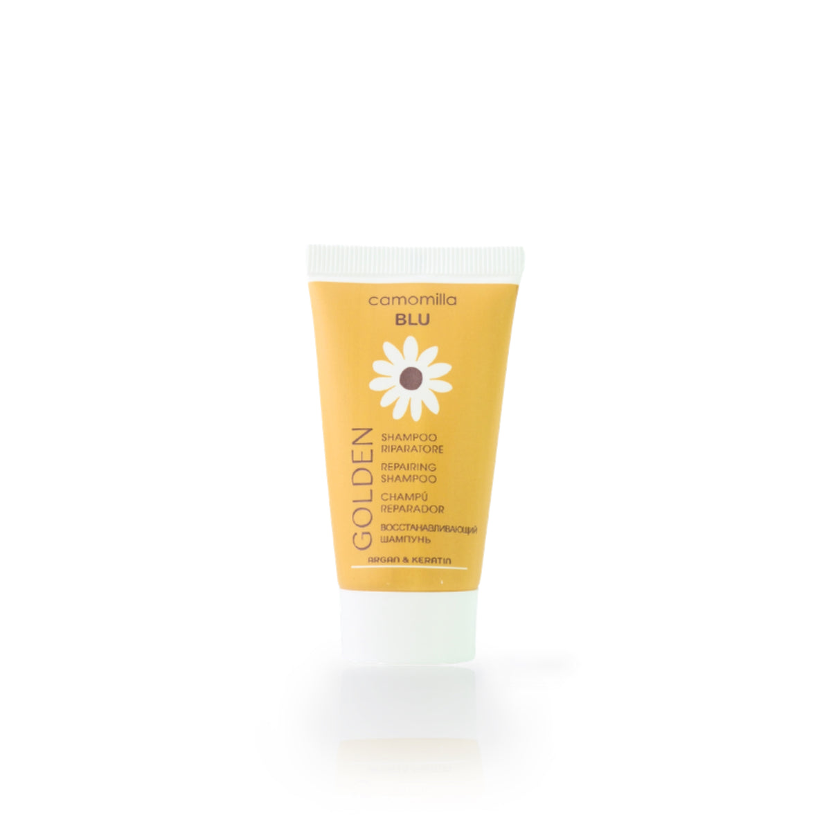 camomilla BLU GOLDEN Shampoo riparatore 25ml - fronte