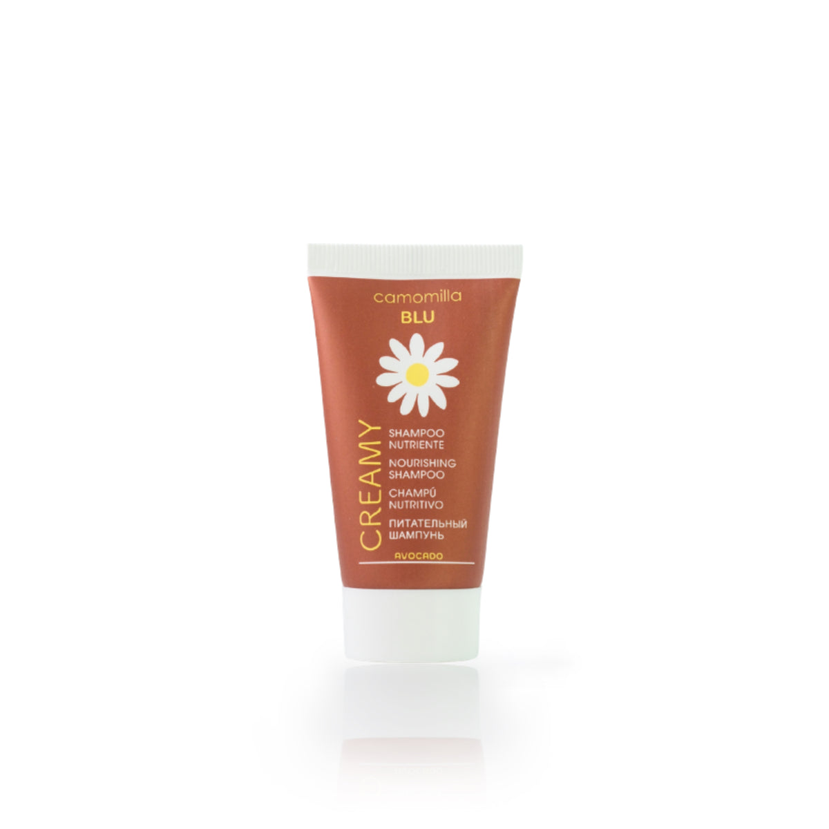 camomilla BLU CREAMY Shampoo nutriente 25ml - fronte