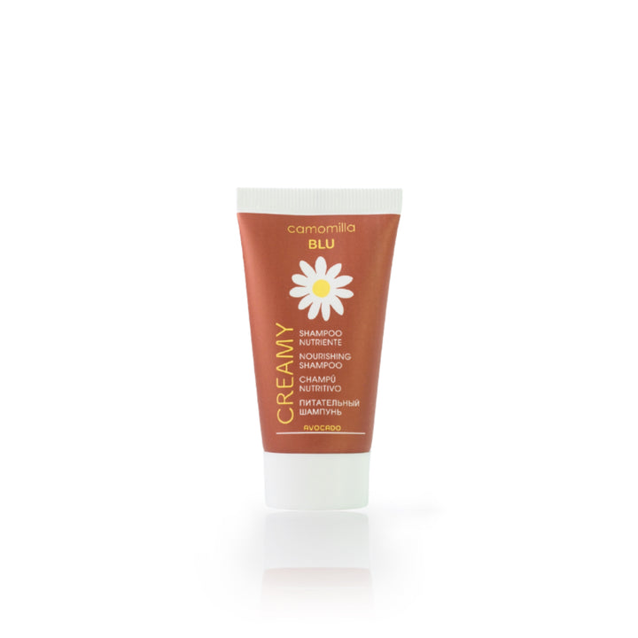 camomilla BLU CREAMY Shampoo nutriente 25ml - fronte
