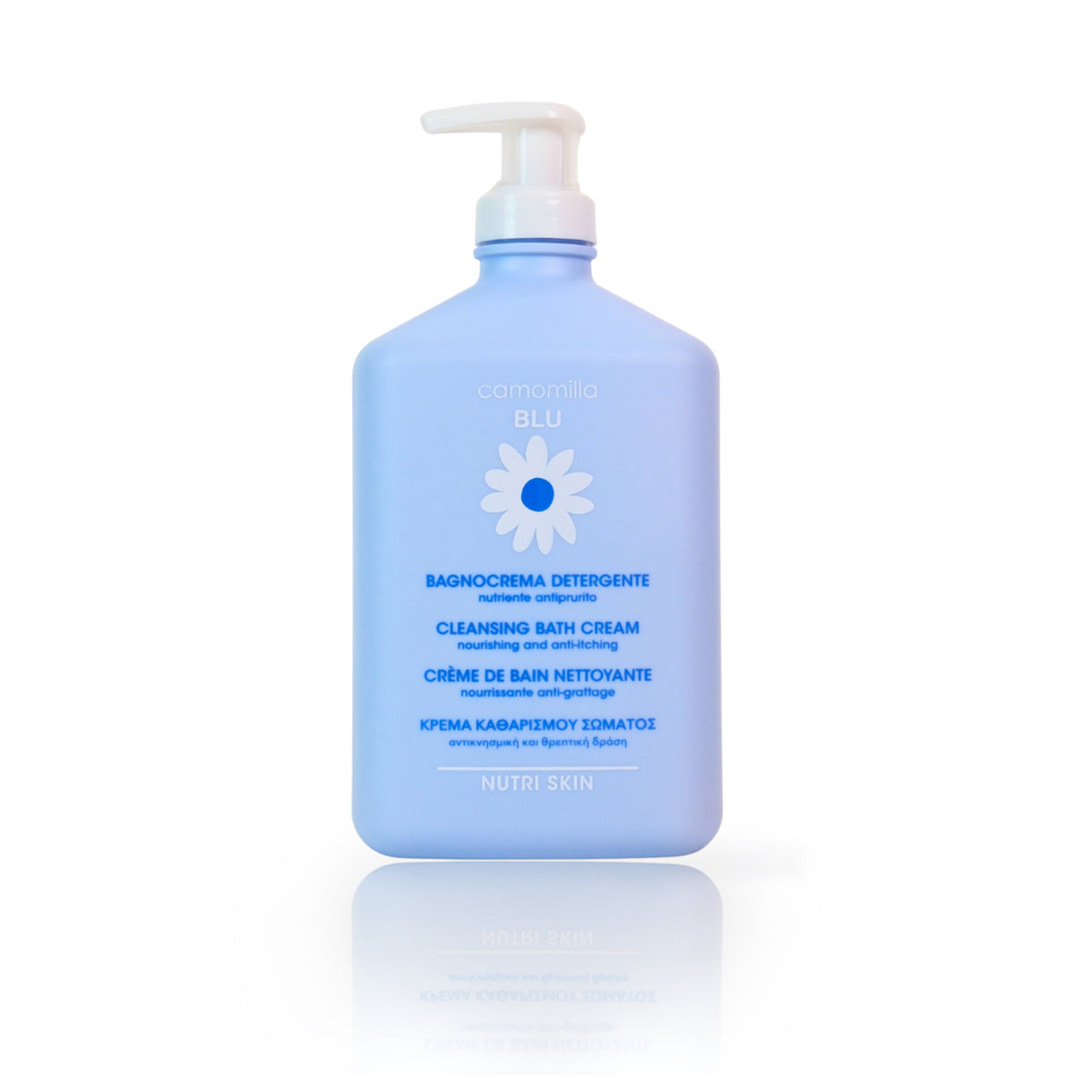 camomilla BLU BAGNOCREMA DETERGENTE nutriente antiprurito 500ml - fronte