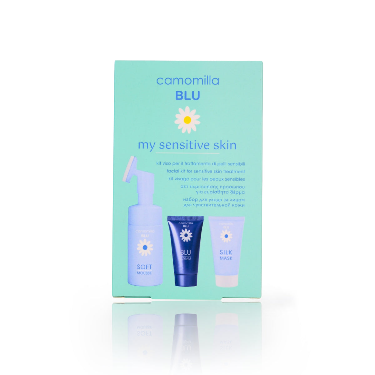 camomilla BLU MY SENSITIVE SKIN kit viso per pelli sensibili - fronte